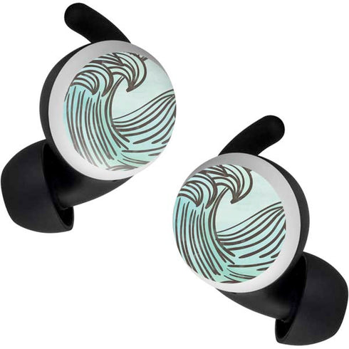 California Big Wave Google Pixel Buds Skin